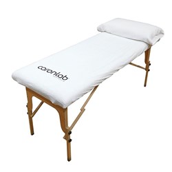 Washable Fitted Bed Cover - White